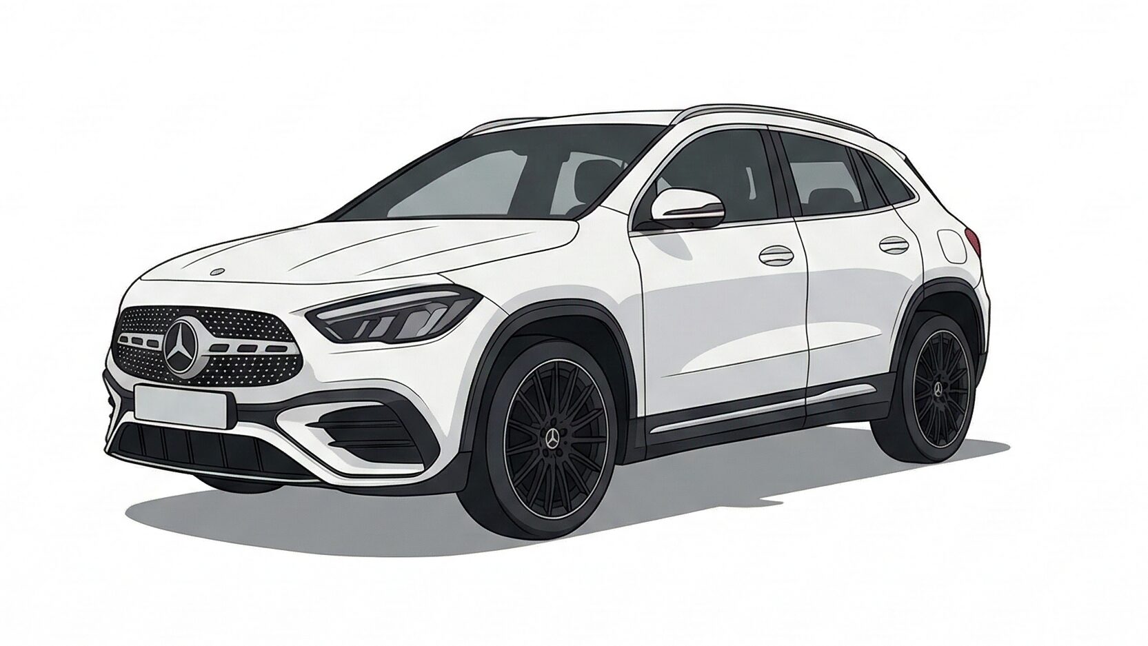 アニメ_メルセデス・ベンツ GLA (200d)