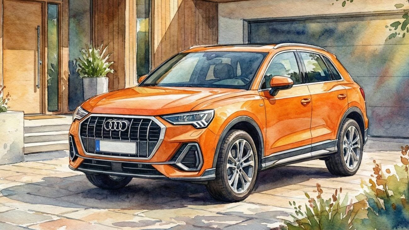 アウディQ3の手描き