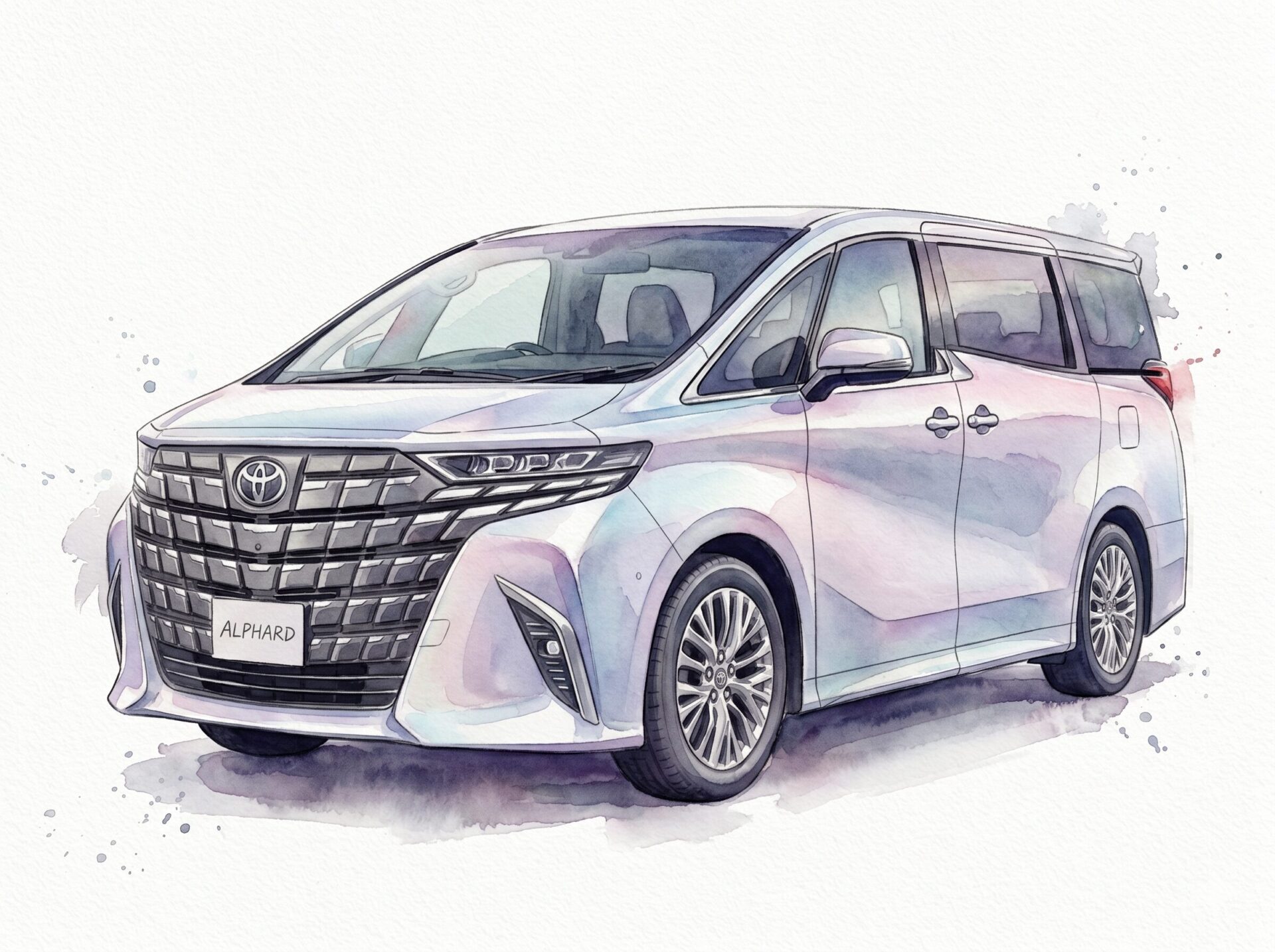 比較イラスト_アルファード