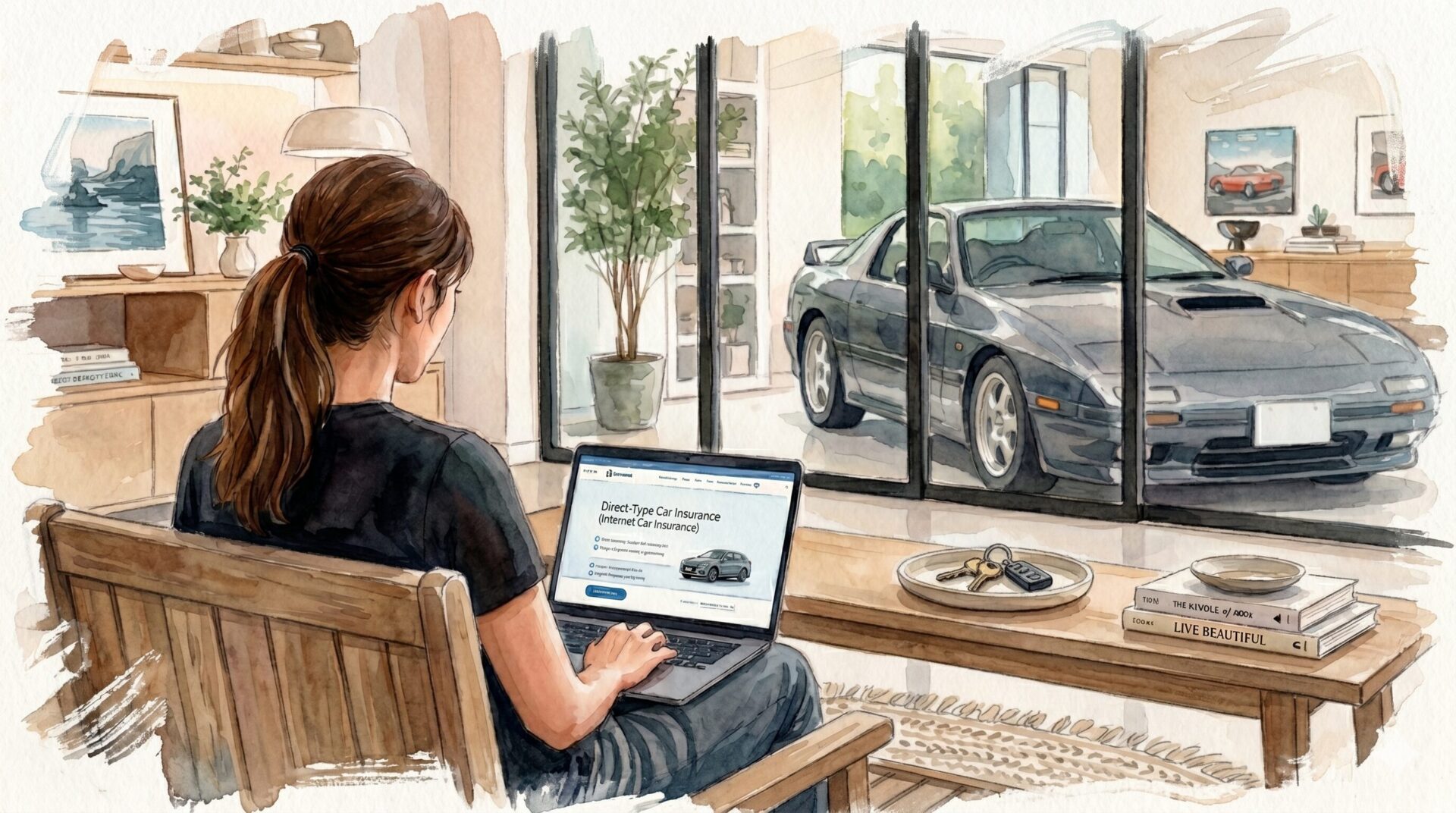 ネット型保険検索RX-7イメージイラスト