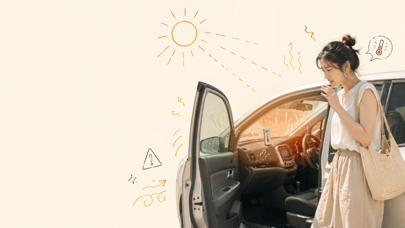 真夏の車内は何度になる？JAFのテストから見える危険性