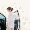 真夏の車内温度対策ガイドイメージイラスト