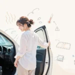 真夏の車内温度対策ガイドイメージイラスト
