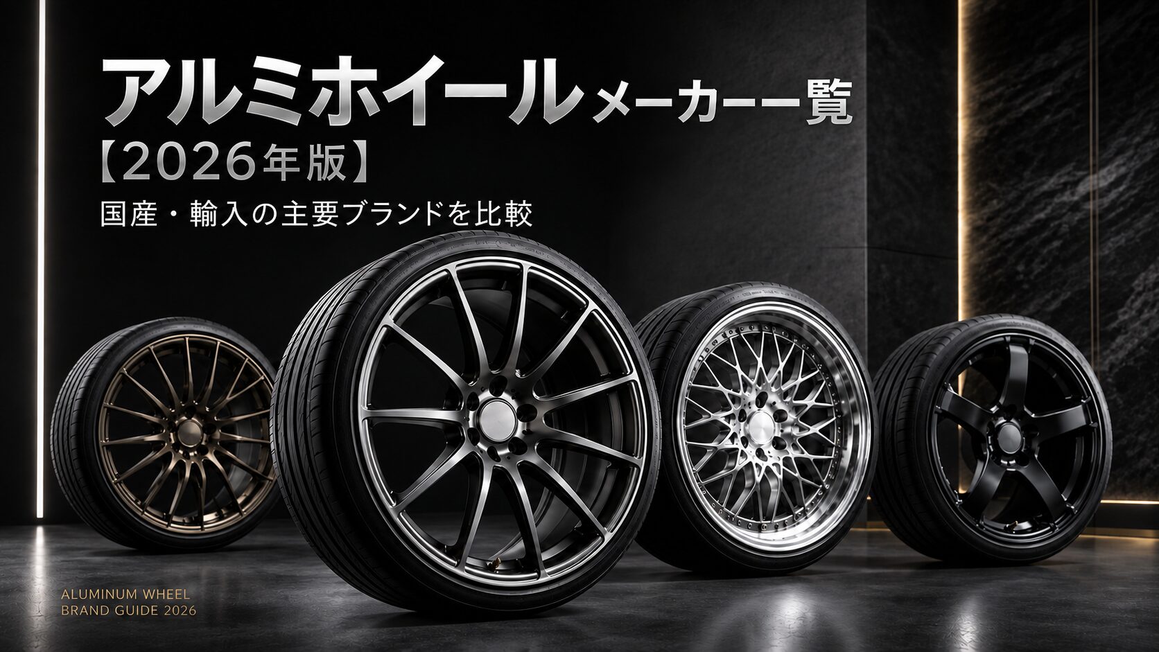 アルミホイールメーカー一覧【2026年版】国産・輸入の主要ブランドを比較